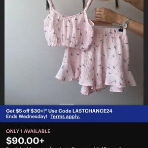 Women's Pajamas Muslin 100% Cotton set